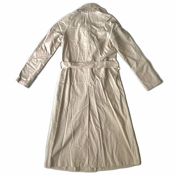 NWOT Dynamite Long Belted Cream Trench Coat - Picture 7 of 7
